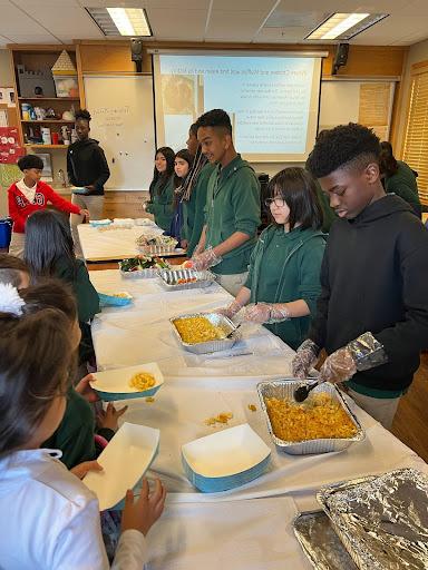 Black History Month - 6th graders serve food